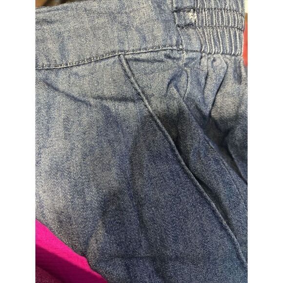 Alfred Dunner Classic Pull On Pants Womens Sz 12 Chambray Denim Blue Stretch - Picture 5 of 5